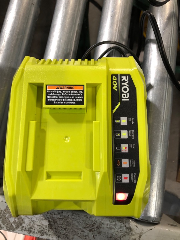 Photo 2 of RYOBI - 40V Lithium-Ion Rapid Charger - OP406AVNM