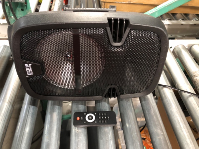 Photo 5 of USED - Acoustic Audio Battery Powered 8" Bluetooth Speaker with LED Display and Wireless Mic