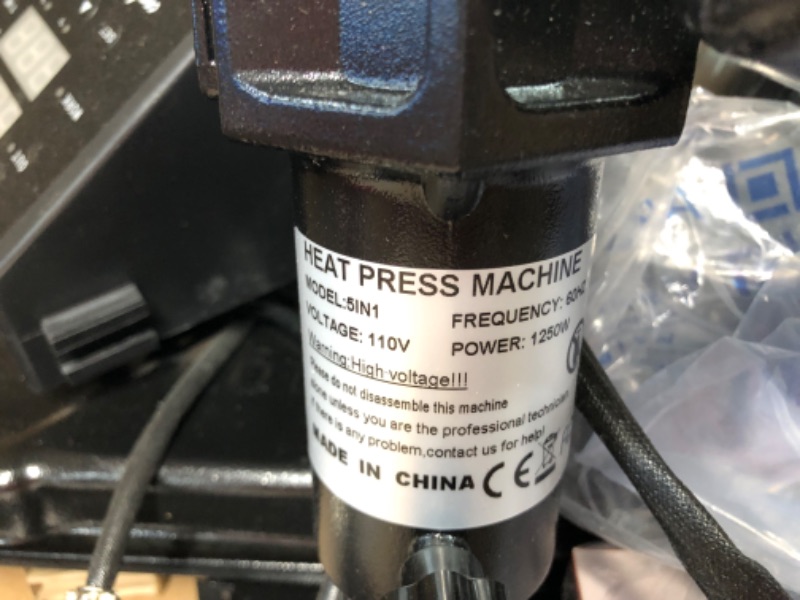 Photo 1 of used  - Slendor 5 in 1 Heat Press Machine 12x15 inch 