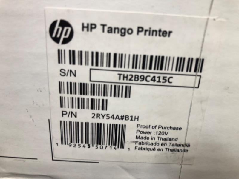 Photo 4 of HP - Tango Wireless Instant Ink Ready Inkjet Printer - Wisp Gray