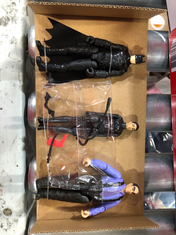 Photo 2 of 4PK- DC Comics, Batman  Exclusive 4” Batman, Selina Kyle, The Penguin Action Figures, 3 Accessories, Batman Movie Kids Toys (Amazon Exclusive) 