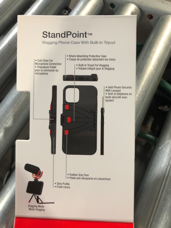 Photo 3 of Joby Standpoint Phone Case Black iPhone 12/12 Pro Built-in Tripod