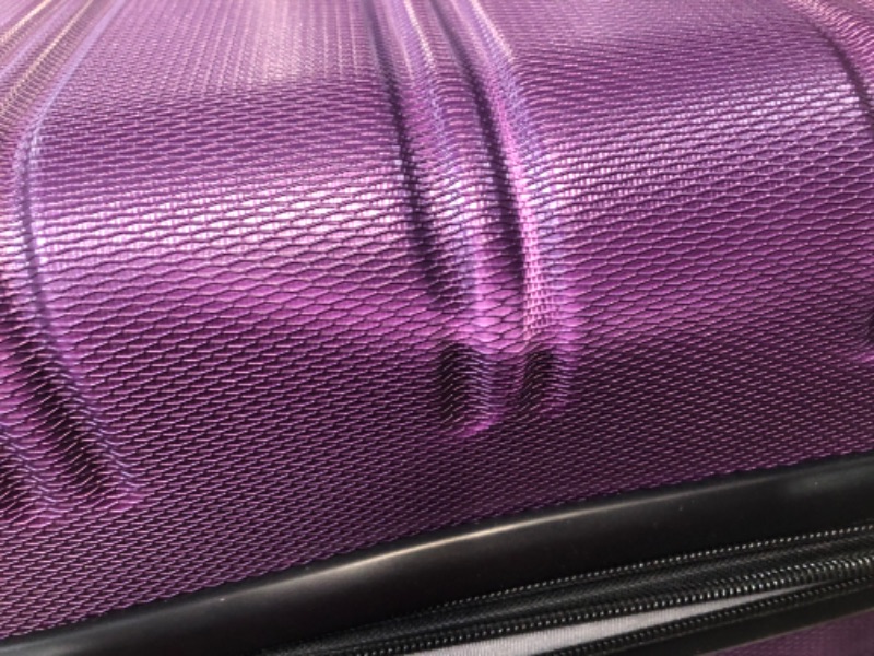 Photo 4 of ***DAMAGED - SEE NOTES***
Rockland Melbourne Hardside Expandable Spinner Wheel Luggage, Purple, Carry-On 24 inches