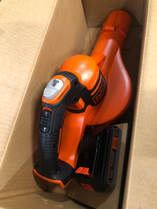 Photo 2 of **USED/UNABLE TO TEST**
BLACK+DECKER 20V MAX 2.0 Ah Cordless Lithium-Ion POWERBOOST Sweeper Kit