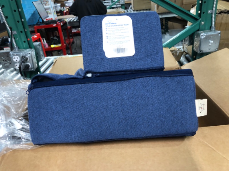 Photo 2 of **SEE NOTES**
Best Pet Supplies Foldable Pet Steps/Stairs with CertiPUR-US Certified Foam for Small to Medium Dogs / Cats - Navy Blue, 2-Steps (H: 12") 2-Step (H: 12") Navy Blue