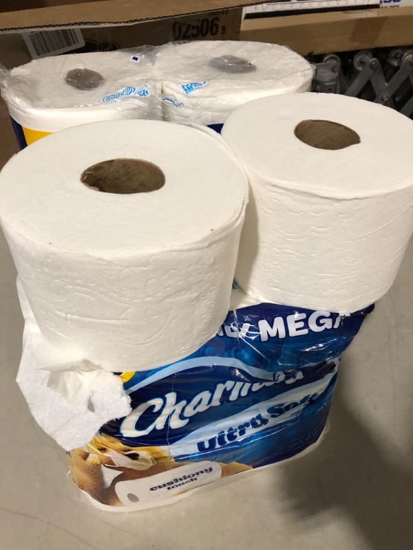 Photo 4 of 
Charmin Ultra Soft Cushiony Touch Toilet Paper, 18 Family Mega Rolls = 90 Regular Rolls