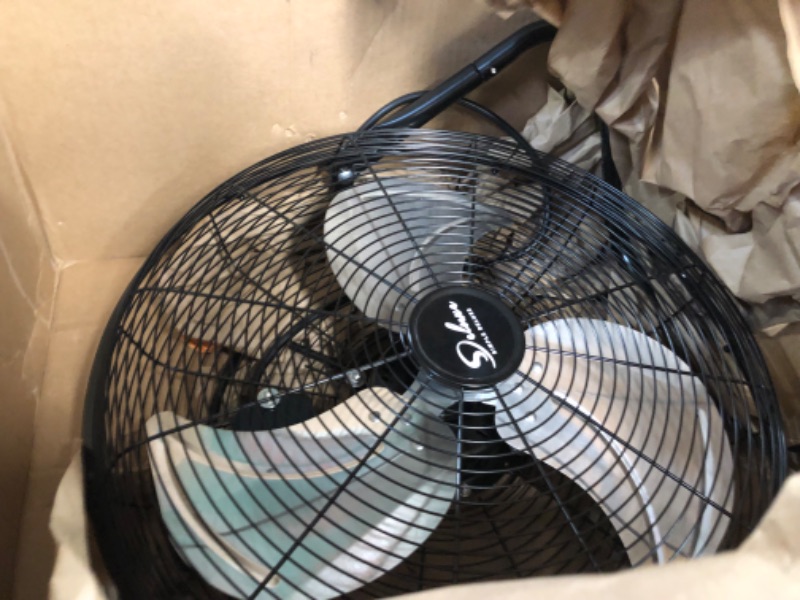 Photo 2 of **USED/UNABLE TO TEST**
Simple Deluxe 20 Inch 3-Speed High Velocity Heavy Duty Metal Industrial Floor Fans Quiet for Home, Commercial, Residential, and Greenhouse Use, Outdoor/Indoor, Black, 1-Pack