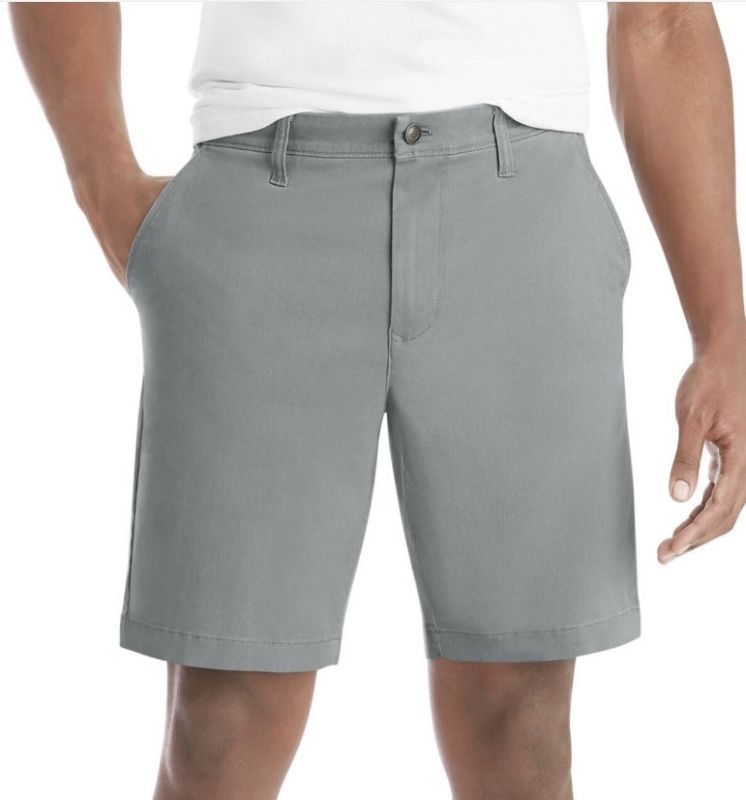 Photo 1 of 4PACK - Member's Mark Men's Everyday Stretch Flat Front Short (GREY, TAN, LIGHT/NAVY BLUE) 40