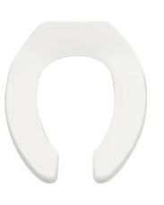 Photo 1 of  Heavy-Duty Commercial Elongated Open Front Toilet Seat
