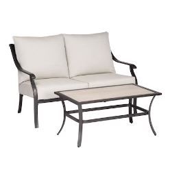 Photo 1 of ***MISISNG PARTS - SEE NOTES***
Elliot Creek 2-Piece Patio Conversation Set with Gray Cushions
