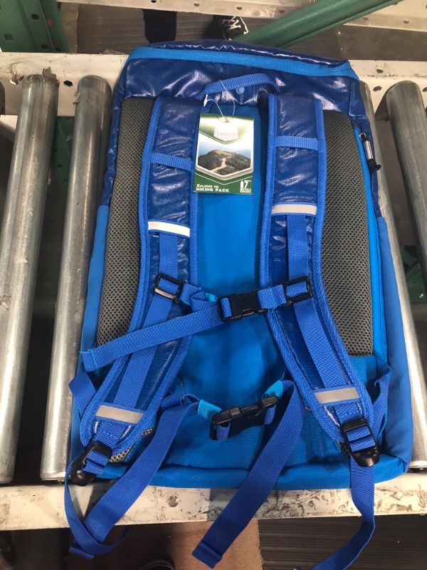 Photo 3 of Timber Ridge Xplorer 25L Hiking Pack W/ Reflective Accents & Waist Strap BLUE