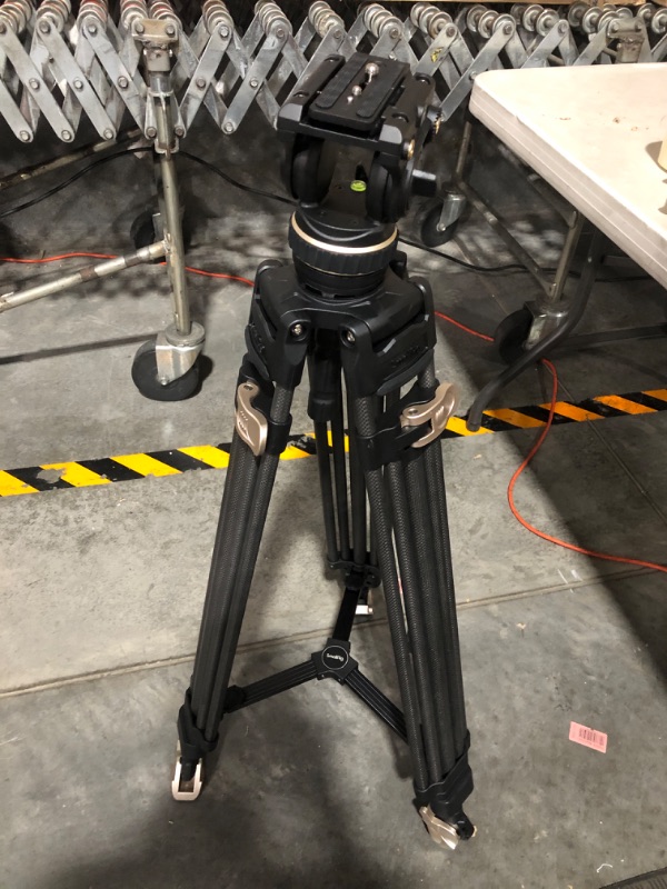 Photo 2 of SmallRig AD-100 FreeBlazer Heavy-Duty Carbon Fiber Tripod System, 78" Video Tripod with One-Step Locking System,