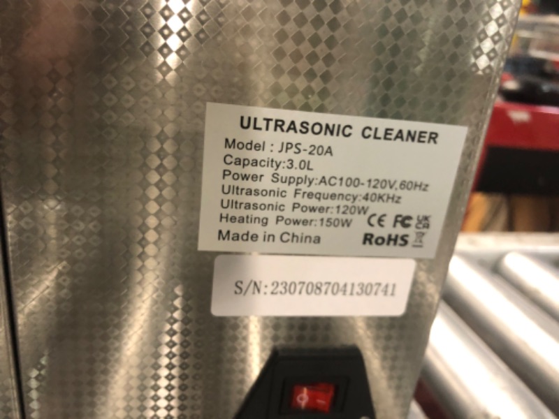 Photo 5 of **PARTS ONLY**VEVOR Ultrasonic Cleaner with Digital Timer & Heater, 