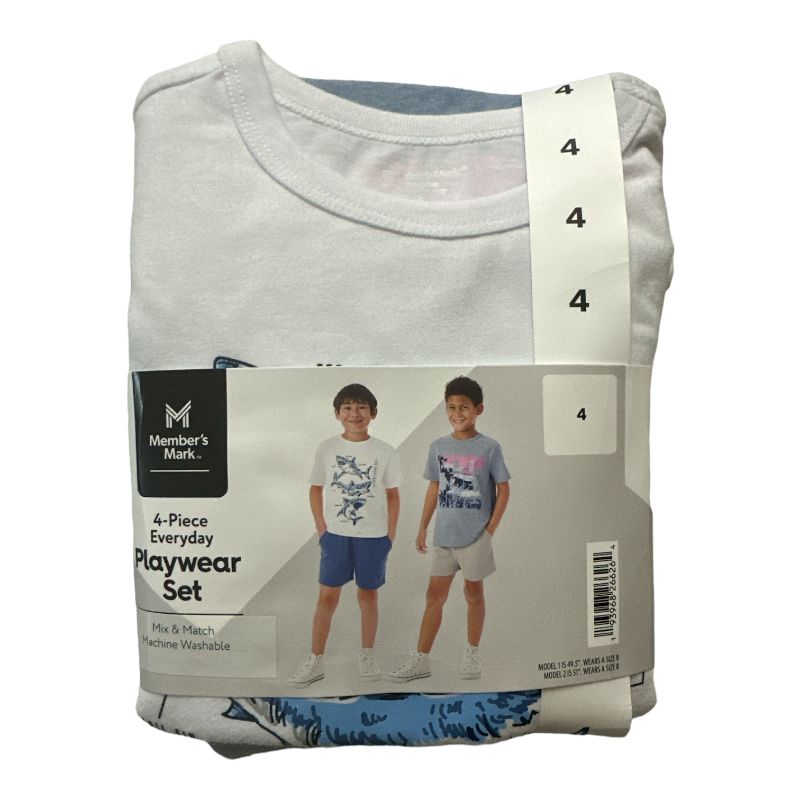 Photo 1 of *stock photo for reference* Member's Mark Boy's 4-Piece Mix N Match Everyday Playwear Set