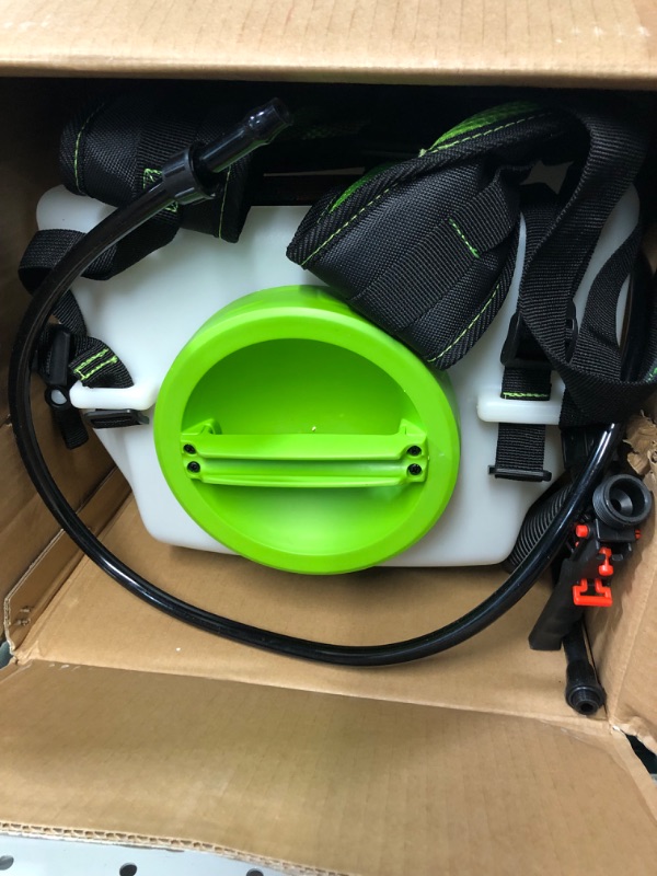 Photo 2 of ***MISSING ACCESSORIES*** Greenworks 40V Cordless Backpack Sprayer (4 Gallon / 5 Tips / 25 FT Spray) 