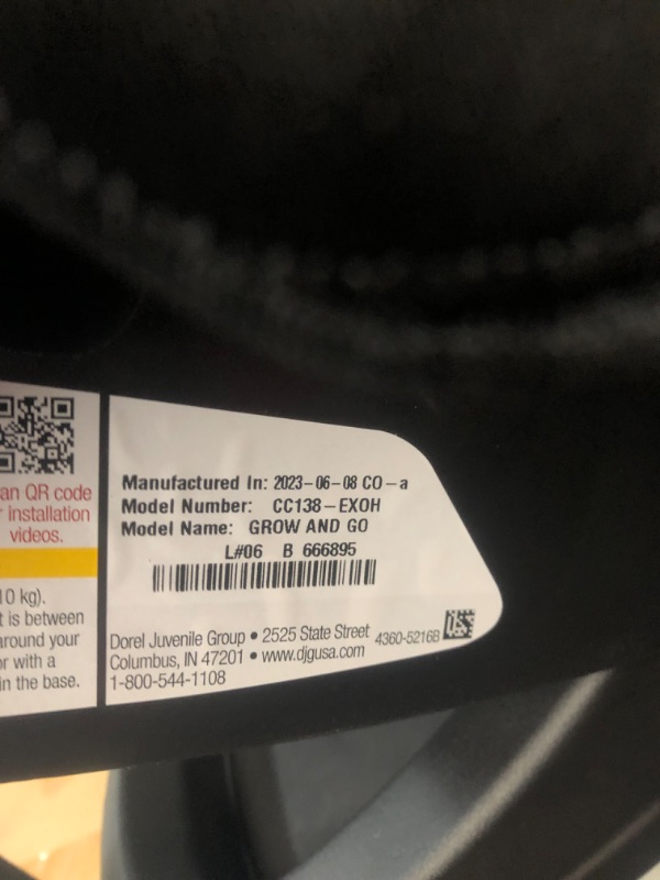 Photo 4 of ***ONE OF THE CUP HOLDERS IS MISSING - NO PACKAGING***
Safety 1st Grow and Go All-in-One Convertible Car Seat, Rear-facing 5-40 pounds