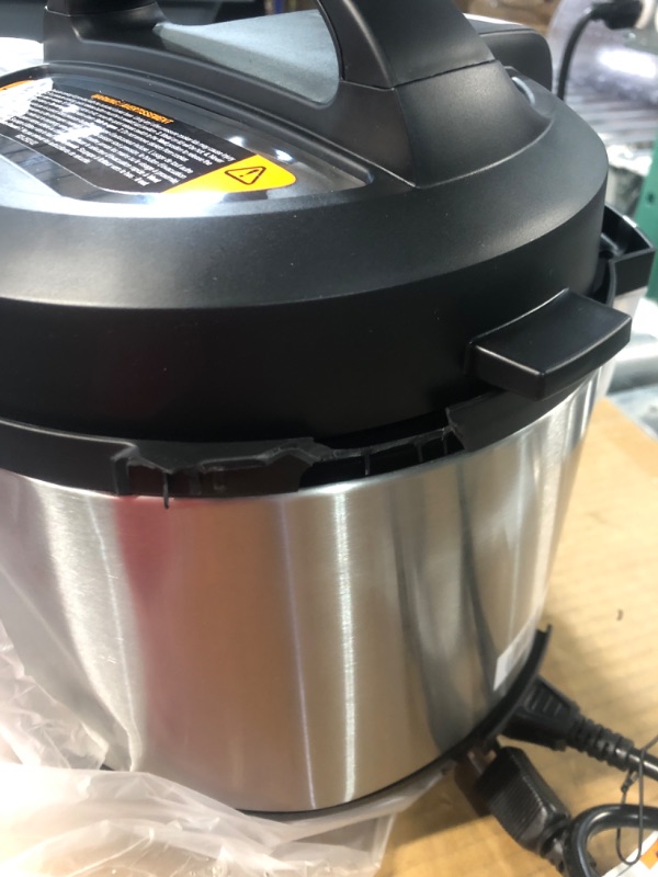 Photo 5 of ***DAMAGED - DENTED - CRACKED - SEE PICTURES - POWERS ON***
Instant Pot Duo Plus Mini 9-in-1 Electric Pressure Cooker, 3 Quart, 13 One-Touch