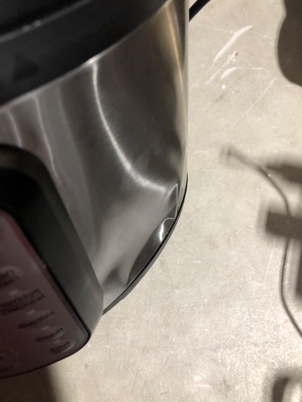 Photo 6 of ***DAMAGED - DENTED - CRACKED - SEE PICTURES - POWERS ON***
Instant Pot Duo Plus Mini 9-in-1 Electric Pressure Cooker, 3 Quart, 13 One-Touch