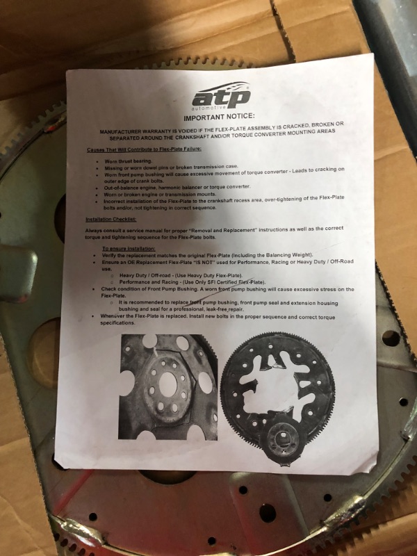 Photo 5 of ATP Z-460 Improved Heavy Duty Automatic Transmission Flex Plate