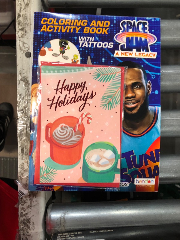 Photo 2 of Hallmark Personalized Video Holiday Card, Hot Cocoa (Record Your Own Video Greeting) Record Your Own Video Greeting, Happy Holidays

WITH 2 COPIES OF SPACE JAM A NEW LEGACY!