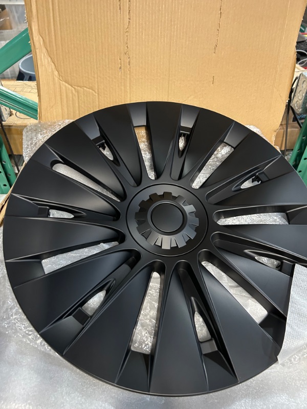 Photo 2 of Klutchtech Tesla Model Y Hubcaps - 19 Inch Wheel Covers Replacement 14-Spokes Wheel Caps