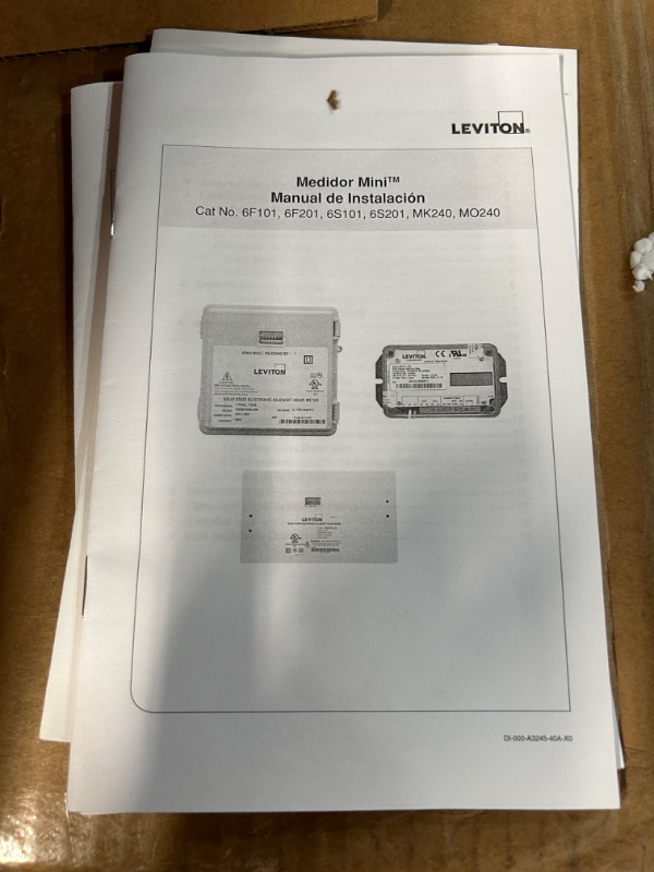 Photo 2 of **STOCK PHOTO FOR REFERENCE ONLY**
Leviton 6S101-001 Single Element, 1PH, 2W, 120V