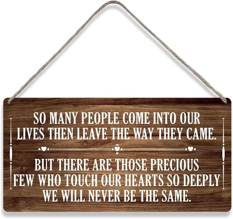 Photo 1 of (STOCK PHOTO FOR SAMPLE ONLY) - Tokpac Country Style Wall Decor Farmhouse Positive Sayings Wooden Signs - 10 x 5 Inches - (2 PACK) 