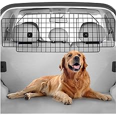 Photo 4 of  Dog Car Barrier for SUVs, Large Pet Car Gate Divider Cargo Area, Adjustable Pet SUV Barriers Universal-Fit