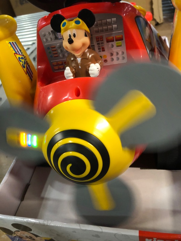 Photo 4 of Kiddieland Disney Mickey Mouse Plane Light & Sound Activity Ride-On