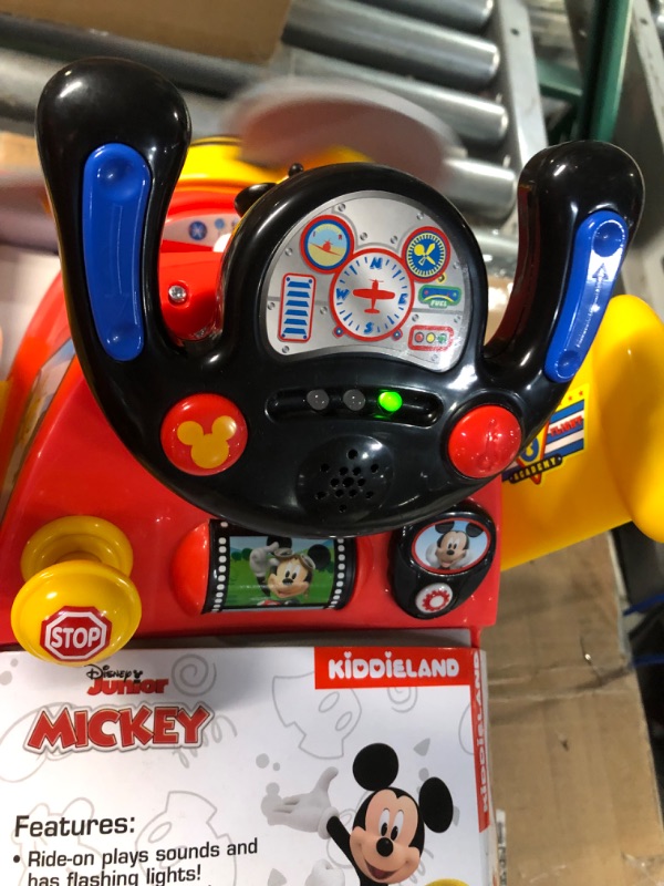 Photo 3 of Kiddieland Disney Mickey Mouse Plane Light & Sound Activity Ride-On