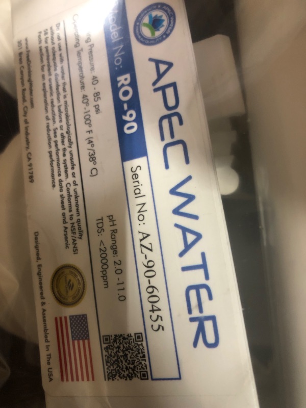 Photo 8 of **USED** 
APEC Water Systems RO-90 Ultimate Series High Output 90 GPD
