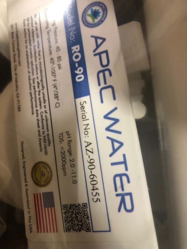 Photo 8 of **USED** APEC Water Systems RO-90 Ultimate Series High Output 90 GPD