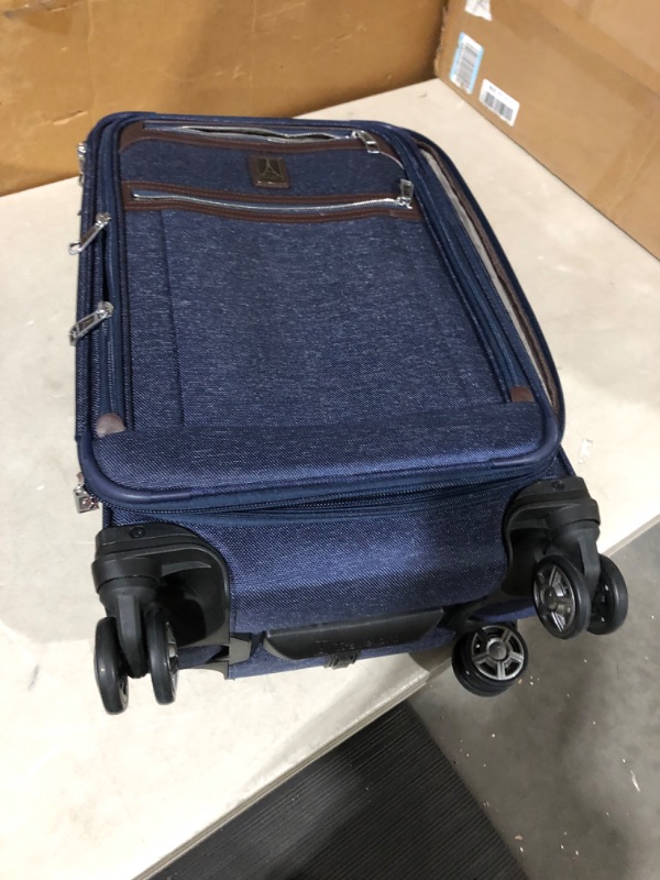 Photo 3 of *Minor Damage* Travelpro Crew Versapack Softside Expandable Luggage Patriot Blue 21in