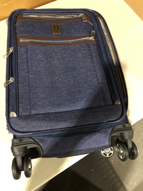 Photo 2 of *Minor Damage* Travelpro Crew Versapack Softside Expandable Luggage Patriot Blue 21in