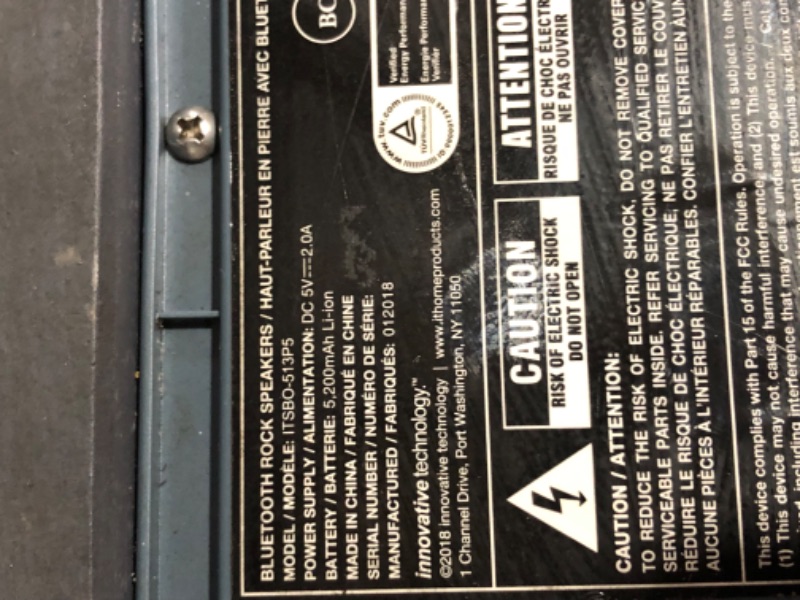Photo 5 of **SEE NOTES**
it.innovative technology Outdoor Rock Speaker Pair - Wireless Bluetooth
**SEE NOTES**