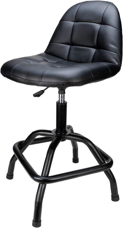 Photo 1 of **DAMAGE MISSING PARTS**
Performance Tool W85031 Pneumatic High Back Adjustable Swivel Bar Stool