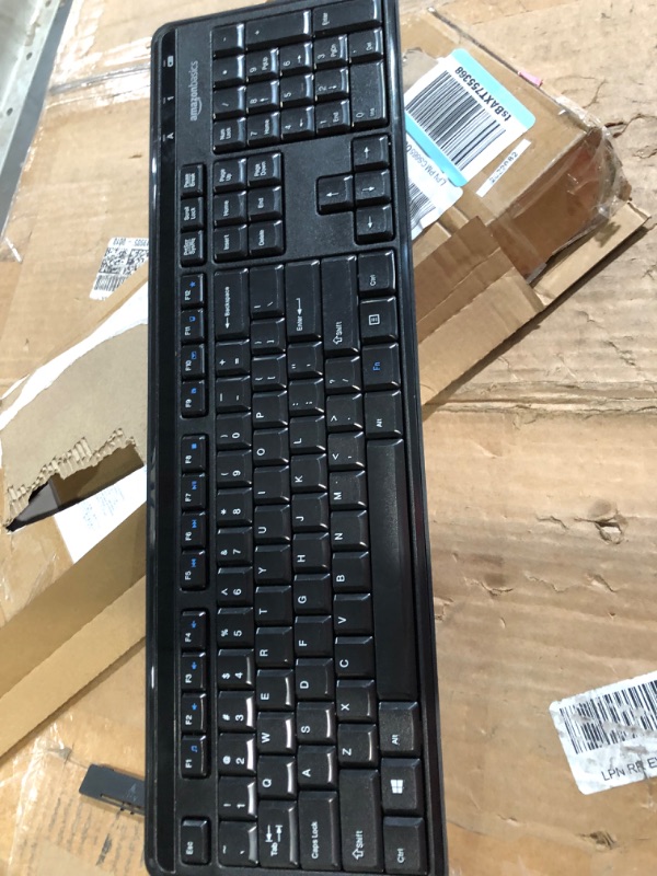 Photo 4 of Amazon Basics Wireless Keyboard-Quiet and Compact-US Layout (QWERTY)