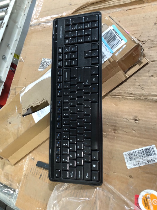 Photo 3 of Amazon Basics Wireless Keyboard-Quiet and Compact-US Layout (QWERTY)