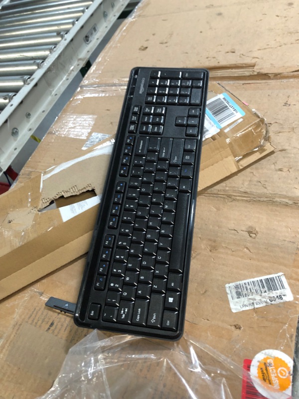 Photo 2 of Amazon Basics Wireless Keyboard-Quiet and Compact-US Layout (QWERTY)