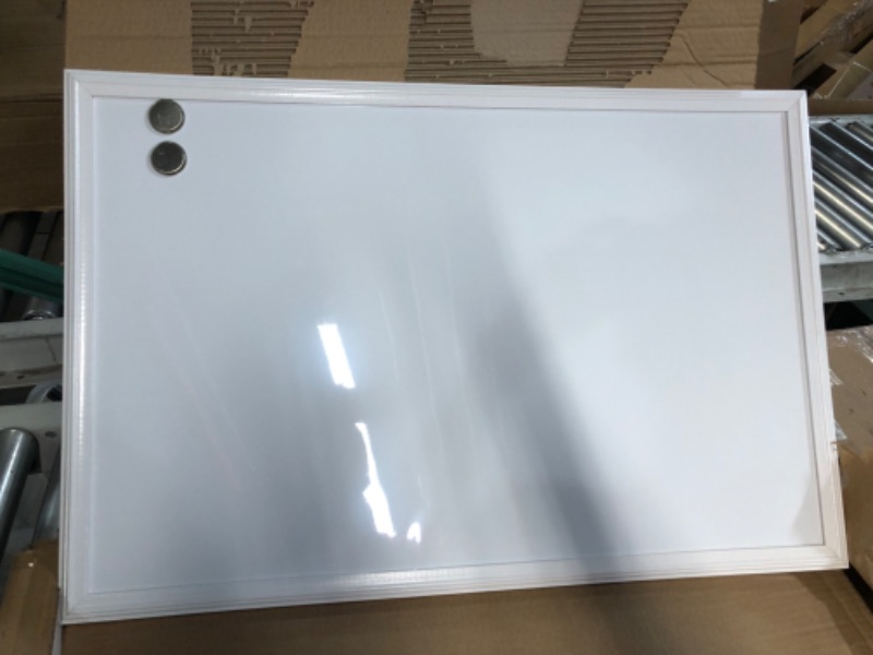 Photo 1 of U Brands Magnetic Dry Erase Board, 20 x 30 Inches, White Wood Frame (2071U00-01) & U Brands Low Odor Magnetic 