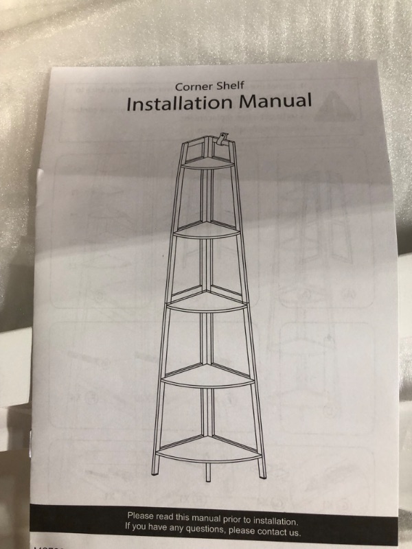 Photo 4 of *MINOR DAMAGE SEE NOTES*
WTZ Upgraded Corner Shelf, 70 Inch Tall , 5 Tier White