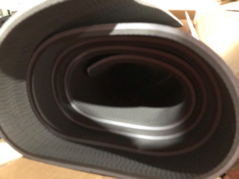 Photo 3 of *MINOR CUT*
Yoga Mat with Strap, Black&Gray