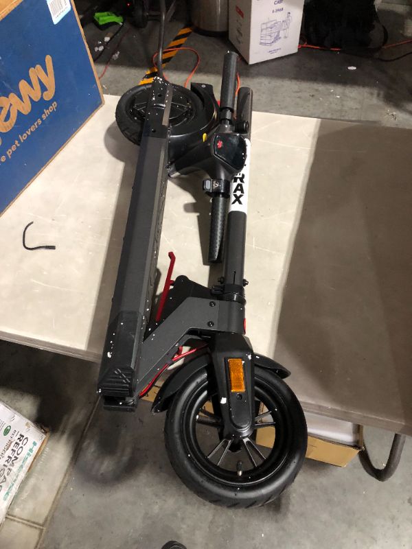 Photo 2 of ***DAMAGED - NONFUNCTIONAL - FOR PARTS ONLY***
Gotrax Apex XL Electric Scooter, 8.5" Pneumatic Tires, Max 15 Mile Range