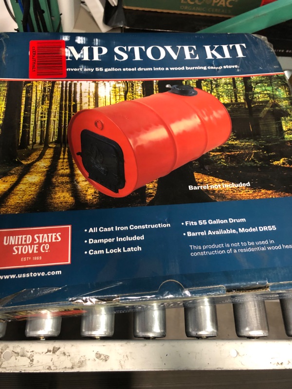 Photo 2 of (Similar to stock photo see notes)US Stove BSK1000 Cast Iron Barrel Stove Kit (Pack of 1)