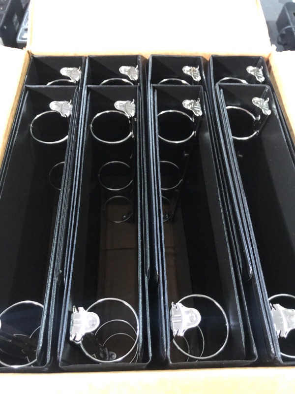 Photo 1 of Samsill Economy 2 Inch 3 Ring Binder, Black, 12 Pack 