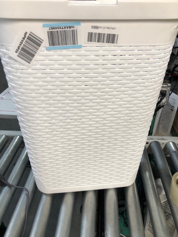 Photo 3 of ***DAMAGED - SEE PICTURES***
Mind Reader 40 Liter Slim Laundry Basket, White