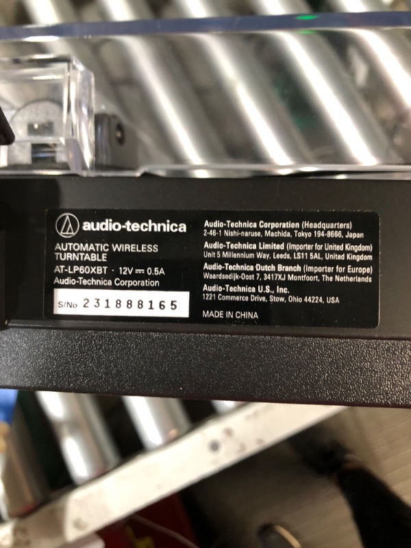 Photo 3 of *USED*
Audio-Technica AT-LP60XBT-BK Fully Automatic Bluetooth Belt-Drive Stereo Turntable, Black, Hi-Fi, 2 Speed, Dust Cover, Anti-Resonance, Die-cast Aluminum Platter Black Wireless Turntable