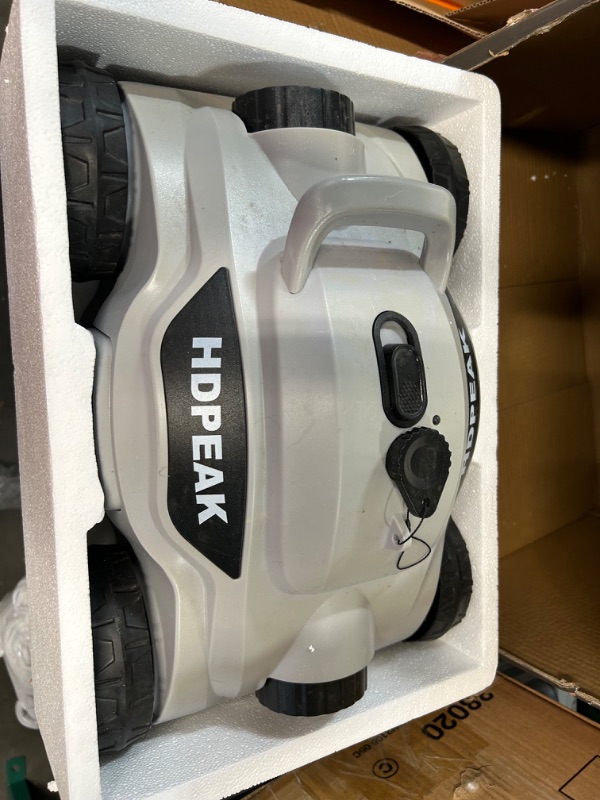 Photo 2 of ***PARTS ONLY NOT FUNCTIONAL**Cordless Robotic Pool Cleaner, HDPEAK Pool Vacuum Lasts 110 Mins, Grey