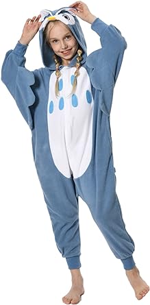 Photo 1 of **STOCK PHOTO FOR REFERENCE ONLY**
ABENCA Kids Onesie Bird Animal Costume Owl Girls Pajamas One Piece Plush Sleepwear Cosplay Halloween Christmas