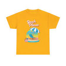 Photo 1 of beach please t-shirt/yellow paradise please t-shirt/paradise please/beach paradise t-shirt/yellow paradise beach t-shirt